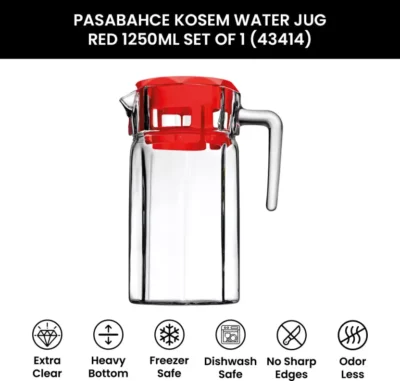 PASABAHCE 1250 L Glass Water Jug - Image 3