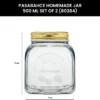 PASABAHCE Glass Cookie Jar - 500 ml  (Pack of 2, Clear) - Image 3