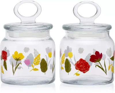 PASABAHCE Glass Pickle Jar - 575 ml  (White)