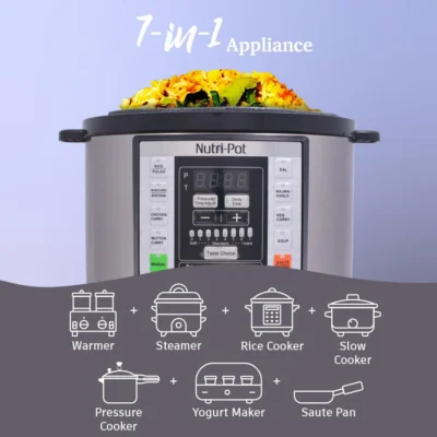 Nutri-Pot 3L Electric Pressure Cooker with 7-in-1 Functions - Image 5