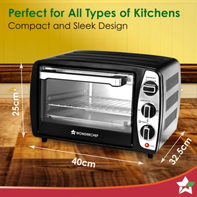 Oven Toaster Griller (OTG) 17 L | Bake, Grill, Roast | Auto-Shut Off | Heat-Resistant Tempered Glass | Customised Time & Temperature Control | Heat Selector | Easy to Clean | 2 Year Warranty - Image 3