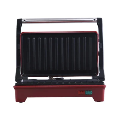 SKT Mini Plus | Crimson Edge Electric Contact Grill & Sandwich Maker| 3-in-1 Toaster, Griller & Sandwich Maker| Cool Touch Handle|Auto Shut Off | 1 Year Warranty| Red