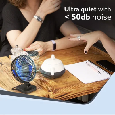 Breeze USB Desktop Fan, Personal Mini Fan for Home Office Bedroom, Study, Black - Image 2