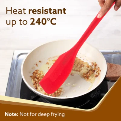 Deluxe Silicone Spatula Set of 6 , Red - Image 4