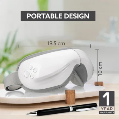 Supreme Eye Massager with Lukewarm Heat, Relax, Reduce Eye Strain, Relief from Stress, Headache & Migraine Pain, Air Compression Massage, 180° Foldable, 5 Modes, Bluetooth Music, Improves Sleep - Image 2