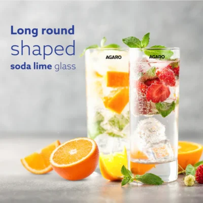 Elegant 290 ml Glasses Set of 6, Transparent Drinking Water Glass Set, Glass Tumbler for Water, Cold Drink, Juice, Dishwasher Safe, for Daily Use & Gifting - Image 4