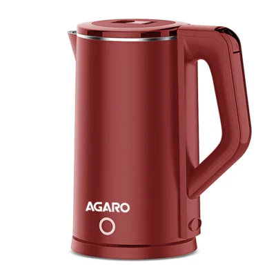 Elegant Electric Kettle, Double Layered 1.8L, Red