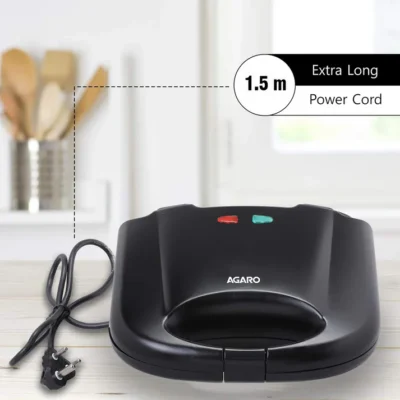 Elegant Sandwich Toaster - 750 W- Black - Image 2