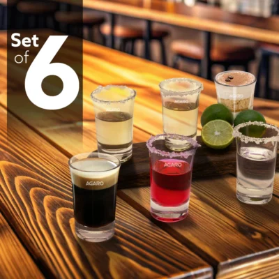 Elegant Shot Glass 45ml, Set of 6, Whisky Shot, Vodka Shot, Tequila Shot, Liquor Shot, Wine Tasting, Cocktail, Home, Bar - Image 2