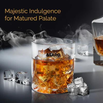 Elegant Whiskey Glass, Set of 6, 325ML, Diamond Cut Design, Crystal Clear, Perfect for Scotch, Whisky, Bourbon, Liquor, Wine, Cocktail Drinks - Image 4