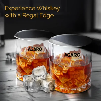 Elegant Whiskey Glass, Set of 6, 325ML, Diamond Cut Design, Crystal Clear, Perfect for Scotch, Whisky, Bourbon, Liquor, Wine, Cocktail Drinks - Image 2