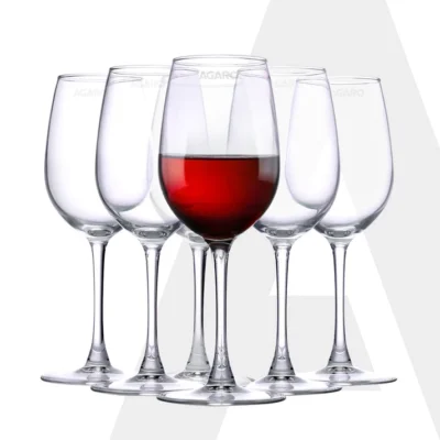 Elegant Wine Glass 390ml, Set of 6, Whisky, Vodka, Tequila, Liquor, Wine Tasting, Cocktail, Home, Bar