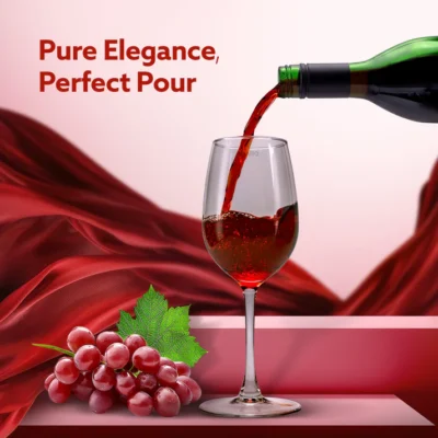 Elegant Wine Glass 390ml, Set of 6, Whisky, Vodka, Tequila, Liquor, Wine Tasting, Cocktail, Home, Bar - Image 3