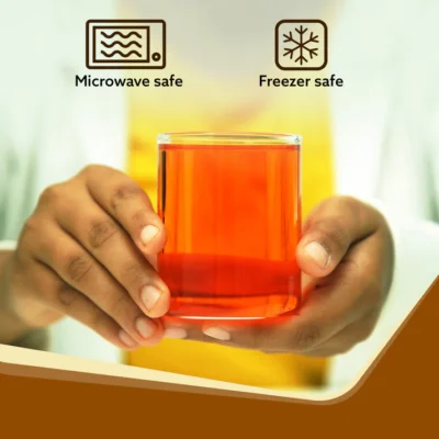 Elite Borosilicate Glass Tumbler, Serves Water, Cold Drinks, Juice, Milk, Pack of 6, 255 ml, Flame Proof Glasses, Microwave & Dishwasher Safe, Transparent - Image 3