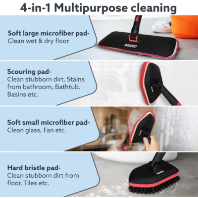 Regency Electric Spin Mop for Floor Cleaning, Floor Mopping, Automatic Wet Mopper, Cordless, Adjustable Handle, Water Sprayer, Lightweight, For Hardwood, Tile & Laminate Floors, Home, Kitchen & Office use - Image 5