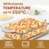 Elite Glass Baking Tray With Handle - 800ml - Image 4