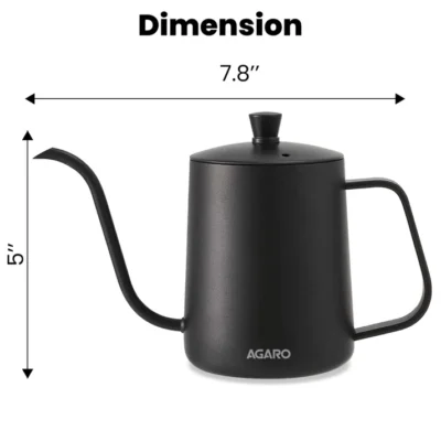 Elite Goose Neck Kettle - 600 ml - Black - Image 2