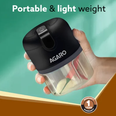 Elite Rechargeable Mini Electric Chopper, 250 Ml, Black - Image 2