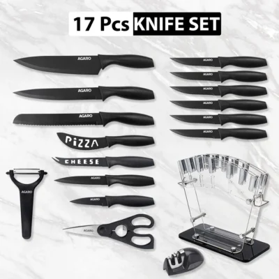 Grand 17 Pcs Kitchen Knifes Set - Image 5