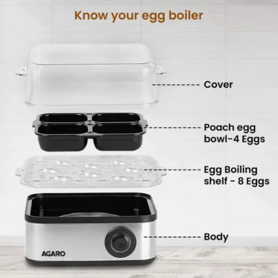 Grand Egg Boiler And Poacher - 500W, Silver - Image 4