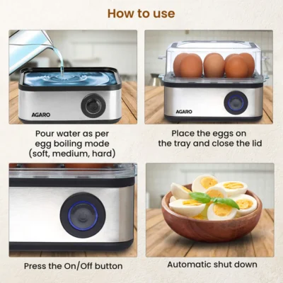 Grand Egg Boiler And Poacher - 500W, Silver - Image 3