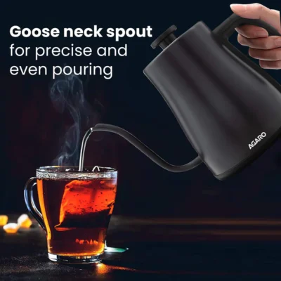 Grand Electric Goose Neck Kettle - 800 ml - Black - Image 6