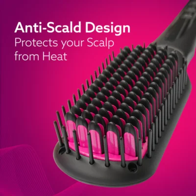 HSB2206 Hair Straightening Brush - 2 in 1 - Image 4