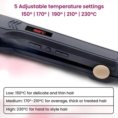 HS1947 Hair Straightener - Black - Image 4