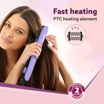 Hair Straightener, Keratin Infused Ceramic Coated Plates, Fast Heating, PTC Heating, Hair Straightening, Hair Styling For Women, Blue, HS1917 - Image 3