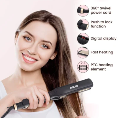 HS1947 Hair Straightener - Black - Image 3