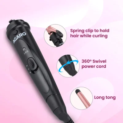 HS1707 6-in-1 Multi Hair Styler - Black & Rose - Image 3
