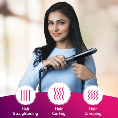 HS1119 3-in1 Hair Styler - Black & Rose Gold - Image 2