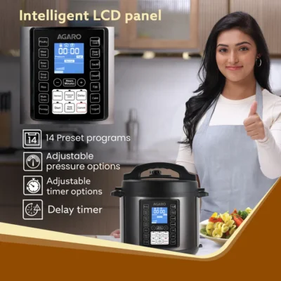 Imperial Electric Pressure Cooker - 8 L - Black - Image 3