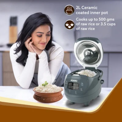 Imperial Electric Rice Cooker - 2L - Grey - Image 5