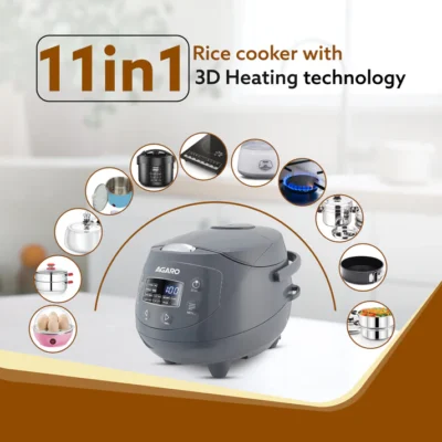 Imperial Electric Rice Cooker - 2L - Grey - Image 3
