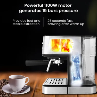 Imperial Espresso Coffee Maker -1100W - Image 6