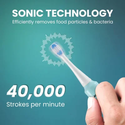 REX Dlx Sonic AA Battery Electric Toothbrush For Kids - Image 5