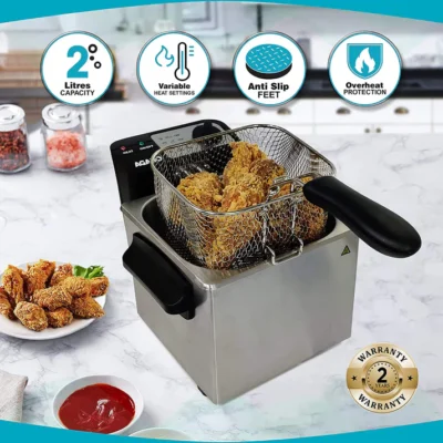Marvel Deep Fryer - 2L - Silver - Image 4
