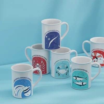 Larah by Borosil Pisces Mug200 - Image 4