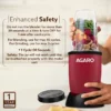 Regal 3 Jar Personal Blender, 400W, Serrated and Cross Blade with Detachable Base, Mixer/Grinder/Smoothie/Juice Maker, Red & Black - Image 2