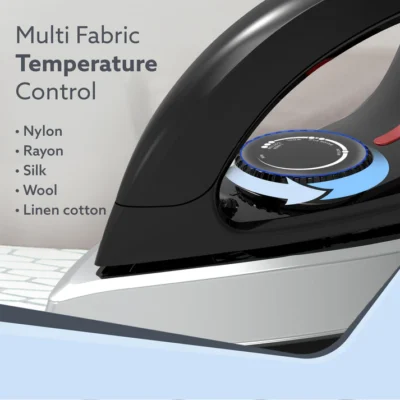 Regal Heavy Weight Electric Dry Iron, 1000W, Black - Image 3