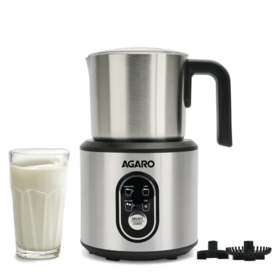 Regal Milk Frother for Coffee, 4 in 1 Electric Detachable Milk Frother and Heater