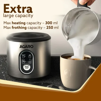 Regal Milk Frother for Coffee, 4 in 1 Electric Detachable Milk Frother and Heater - Image 5