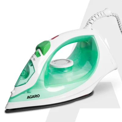 Regal Steam Iron, 1200W, Ceramic Coated Sole Plate, Fast Heating, 360 degree Swivel Cord, Anti-Drip Function, Spray/Steam/Dry Function, 330 Ml Water Tank, Green