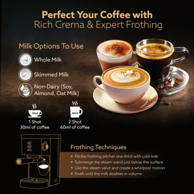 Regency Espresso Coffee Maker - 1350W - White - Image 3