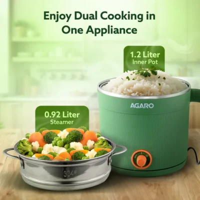 Regency Multi Cook Kettle With Steamer - 1.2 Litres - Sea Green - Image 2