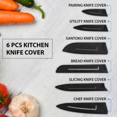 Royal Knife Set of 6pcs SS Black - Image 2