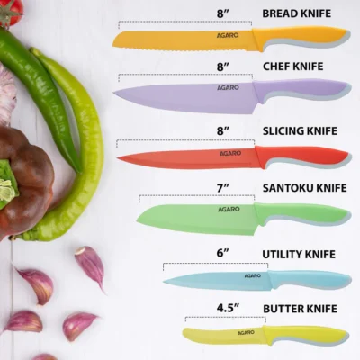 Royal Knife Set of 6pcs SS Multi Color - Image 6