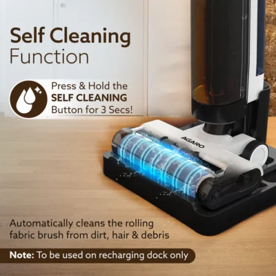 Royal Mop & Vacuum Cleaner, Lightweight Cordless Cleaner for Multi-Surface Hard Floor, Brushless Motor, Smart Display, Self-Propelled Brush Rolling Brush, Self-Cleaning & Sterilization, Great for Sticky Messes - Image 4