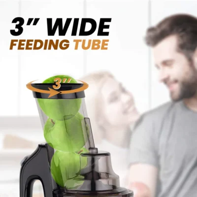 Royal Slow Juicer - Black | Best Cold press Slow juicer with 2 Jars, 3 Strainers - Image 3